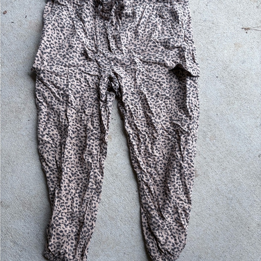 Aerie Leopard Print Joggers